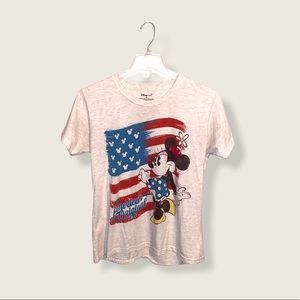 Minnie American Flag Disney T Shirt XL